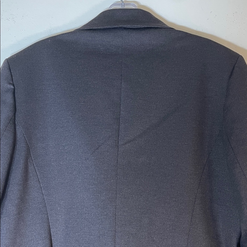 NWT. KASPER Chocolate Combo Classic Single Breast Zipper Cuff Blazer. 14 - Picture 12 of 14